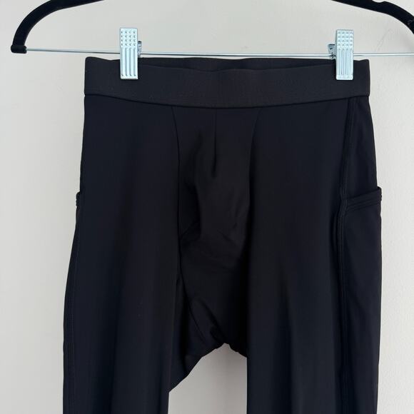 Lululemon Surge Light Tight Mens Small Black Legging 23'' Side Pocket Reflective - Picture 6 of 10